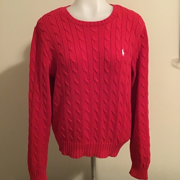 🔥Polo Ralph Lauren sport ribbed sweater, size XL, new condition, red in color - Picture 1 of 2